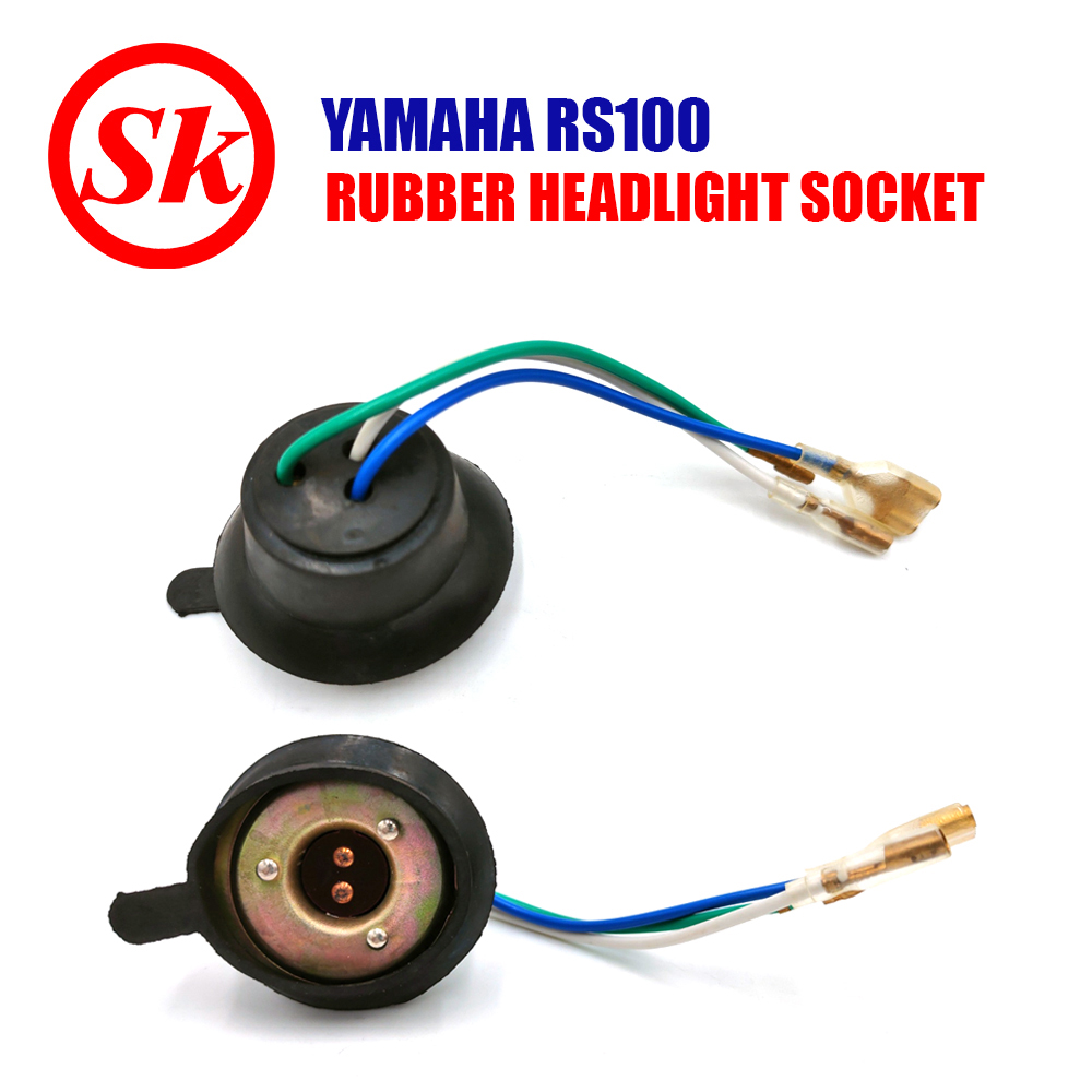 SK Headlight Socket With Rubber For Yamaha RS100 LatestGadget