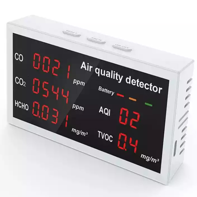 Carbon Dioxide Monitor CO2 Air Quality Detector Indoor and Outdoor ...