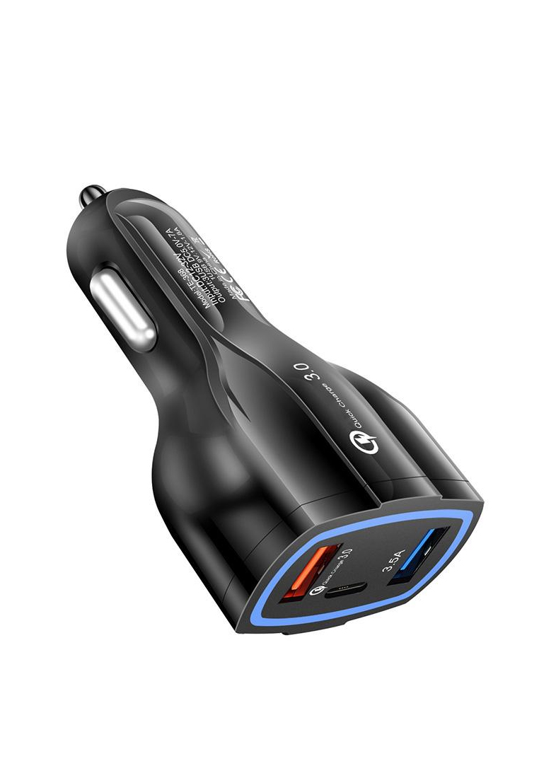 QC 3.0 USB Car Charger 3Ports Quick Charge 3.0 Type C Fast Charger